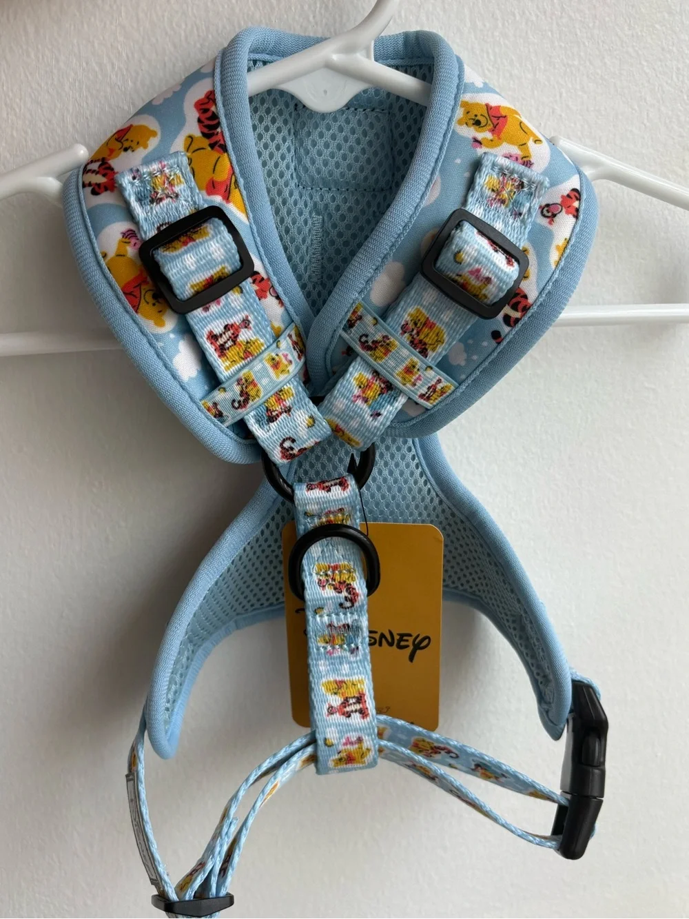 Sassy Woof X Disney Winnie the Pooh Adjustable Dog Harness Blue Small